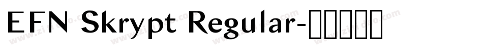EFN Skrypt Regular字体转换